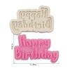 3D Happy Birthday Kitchen Baking Mold Silicone Cake Decorating Tools Fondant Chocolate Mould Biscuits Silicone Mold