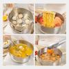 Japanese Yukihira Pot with Steamer - Small Stainless Steel Non-Stick Milk, Noodle, and Baby Food Pot with Wooden Handle for Home Use