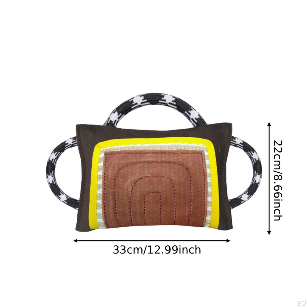Dog Bite Pillow Portable Training Equipment Coarse Hemps Outdoor Pet Supplies Black