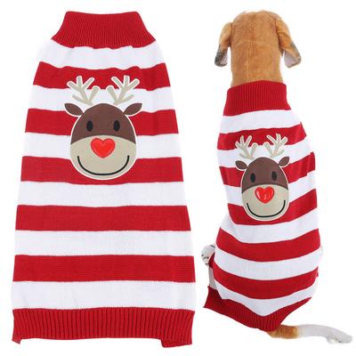 Χειμώνας Μαλακά Ζεστά Χριστουγεννιάτικα Χαριτωμένα Ρούχα Σκύλου για Μικρά Κατοικίδια Σκυλάκια Πουλόβερ Ρούχα Στολή Ταράνδου