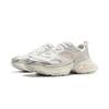 New LiNing Star Shock Absorbers Slip Resistant, Abrasion Resistant, Breathable Low Top Chunky Sneakers Women's White Silver AGCV110-3