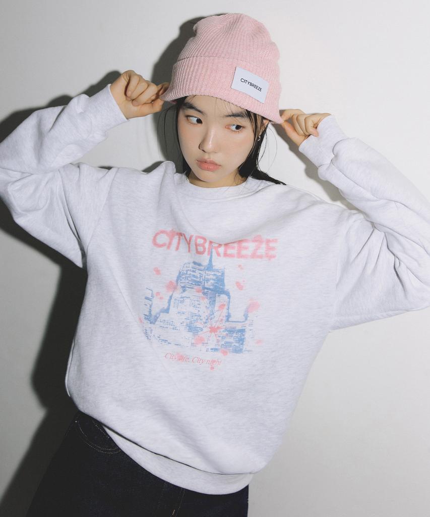 CITYBREEZE Essential City Glow Sweatshirt_Melange White