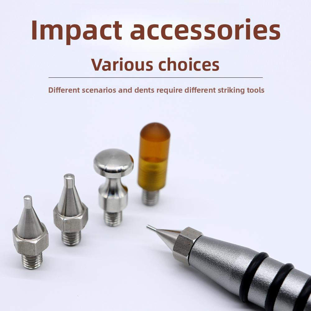 Car dent repair tool with interchangeable head body repair leveling pen stainless steel head percussion hammer dent repair pen