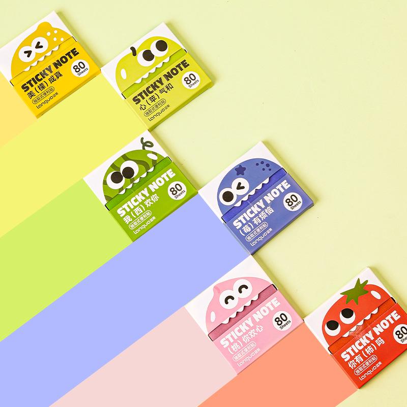 Blue Fruit Fun Tomato Extract Transparent Pearlescent Sticky Notes – High-Value, Student-Friendly.