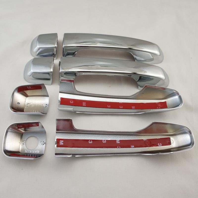 For Toyota Land Cruiser Prado FJ150 150 2010 2014 2015 2017 ABS Chrome Car Accessorie Door Handle Bowl Cover Trim Paste Style