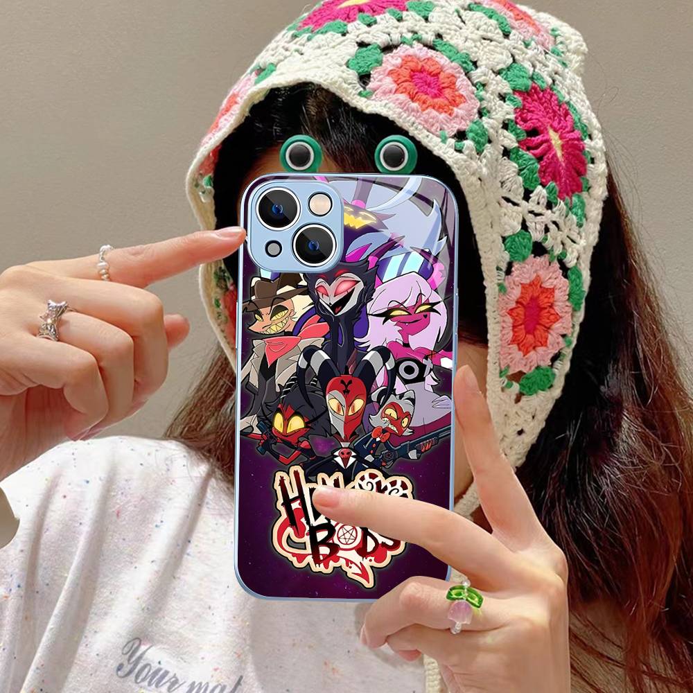 H-Helluva Boss Anime For IPhone 14 13 12 Mini 11 Pro XS Max X XR 14 Plus Tempered Glass Cover