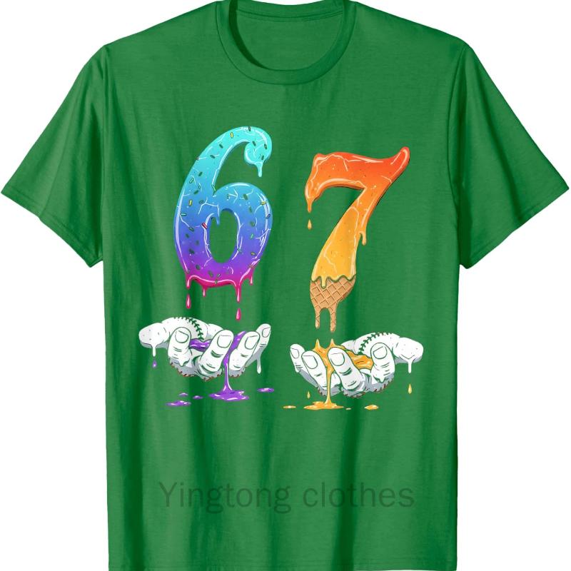 Drip Graphic T Shirts Men Women 100% Cotton Casual Tops Girl Boy Fashion Short Sleeve Tee Shirt