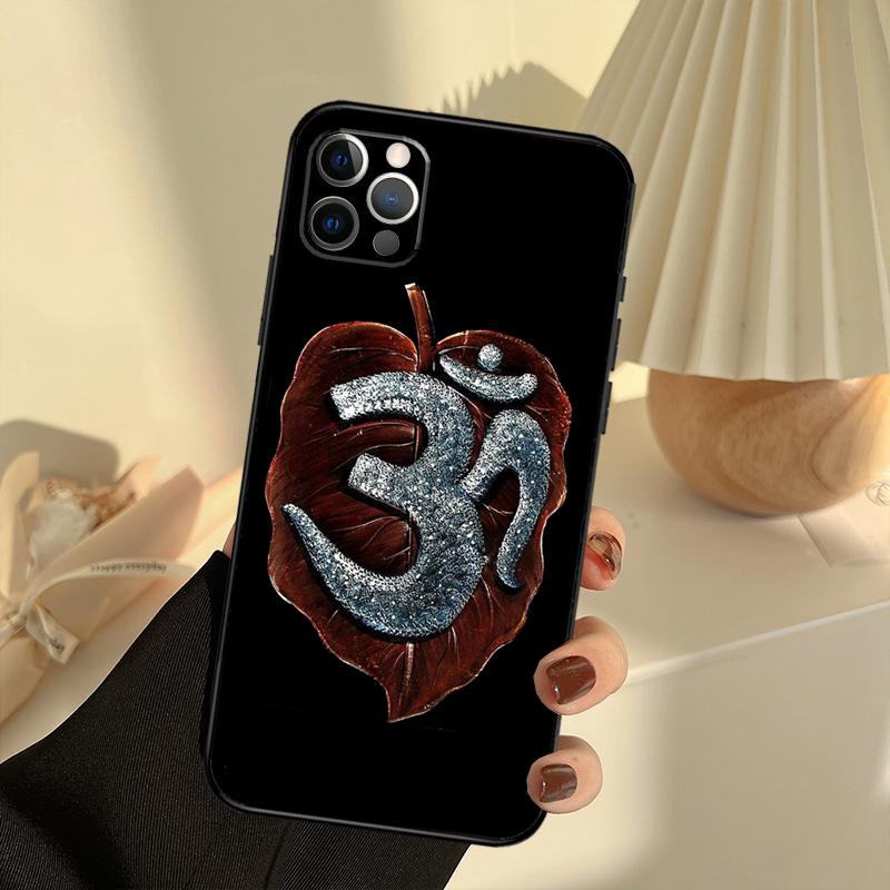 Aum Om Symbol Phone Case For iPhone 13 16 15 11 12 14 17 Pro Max 12 Mini 15 16 Plus 16e 17 Air Cover Funda