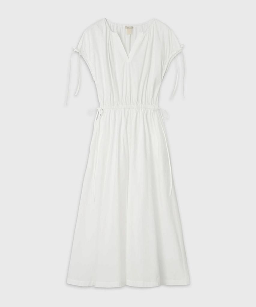 Deolum Silk Aira Dress_White