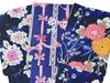 [SAKIKU-EN] A ready-made yukata and easy-to-wear obi set (navy blue) - Choose your favorite color (pattern is random). A perfect gift