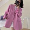 Spring Autumn Women Blazers Elegant Korean Casual Solid Suit Jacket Fashion Coats Office Lady Coat Outerwear