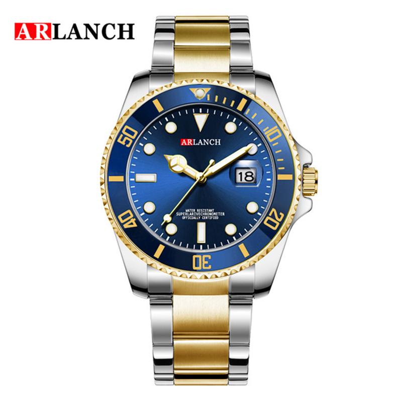 ARLANCH Top Brand Luxury Diver Watch Men 3 ATM Waterproof Clock Fashion Rotating Bezel Sport Quartz Man Watch Relogios Masculino