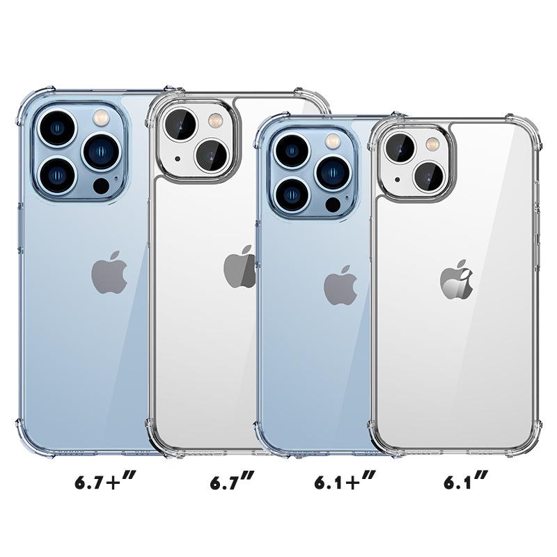 Spot iphone14 mobile phone case transparent new model suitable for apple 14promax protective case plus airbag anti-drop