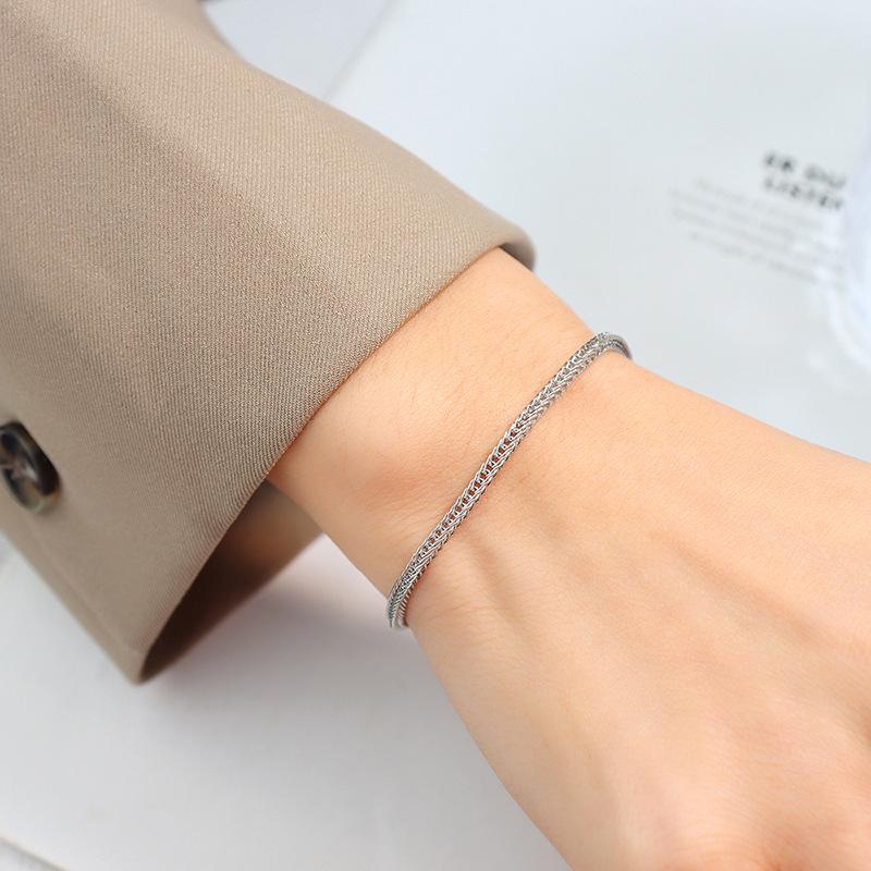 Marka 18K Gold-Plated Titanium Steel French Hollow Clavicle & Bracelet Set - Non-fading Minimalist Jewelry