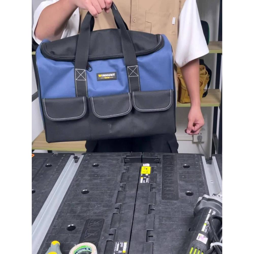 Multifunktionales Kit Tragbare Große Kapazität Langlebige Elektriker Canvas Tragetasche Elektrikertasche