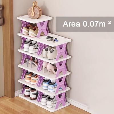Klappbares Schuhregal, mehrschichtiger Schuh-Organizer, platzsparendes Schuhregal, faltbare Schuhschränke für Zuhause, einfaches Schuhregal
