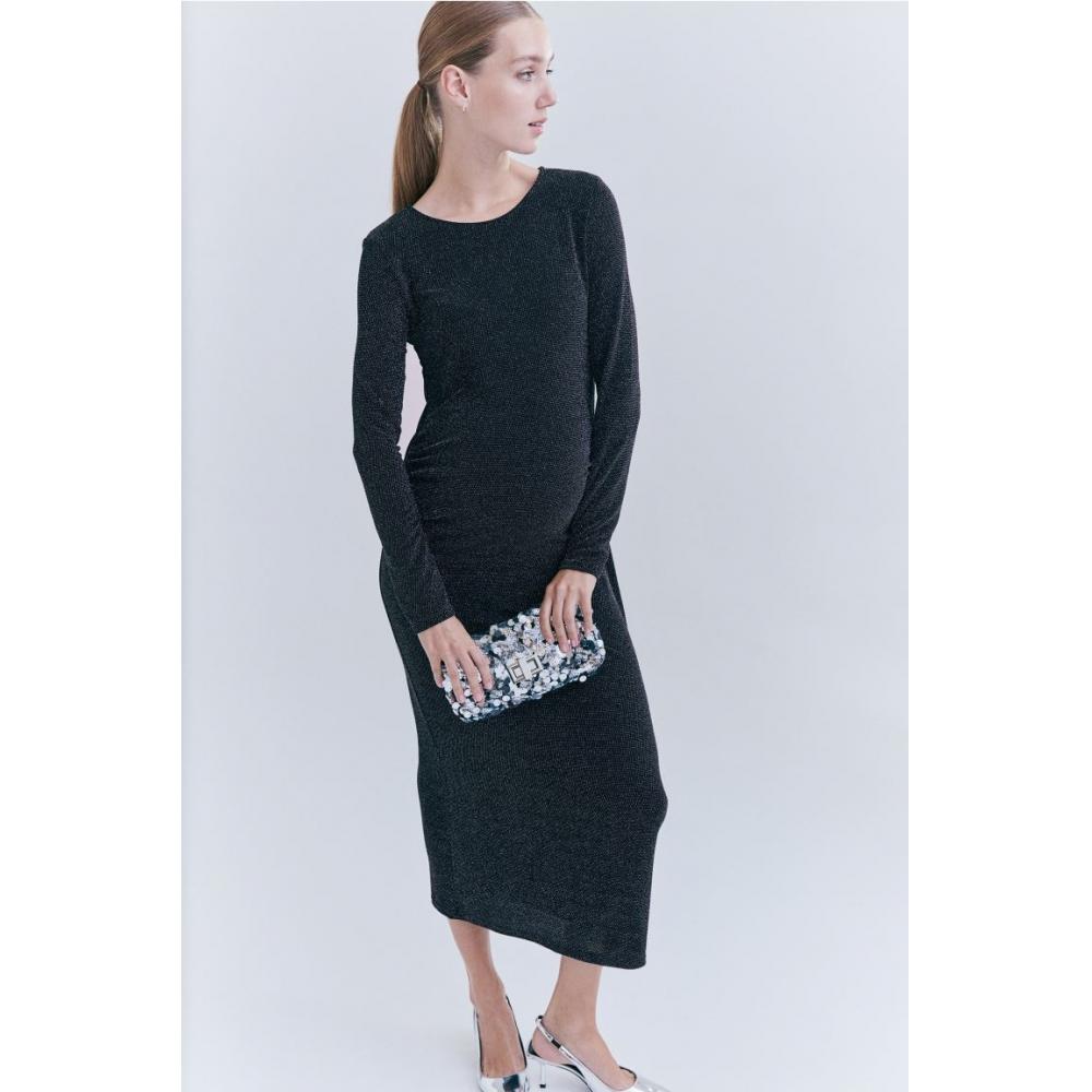 

Платье HM MAMA с блестками, черное