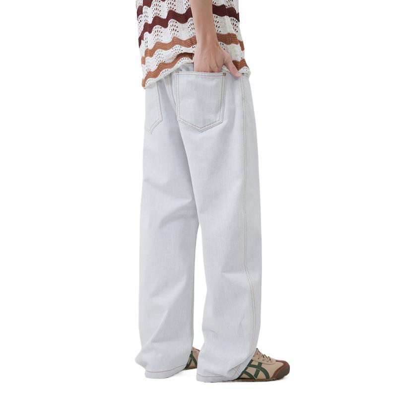 New Spring American High Street Wide-leg Scimitar Pants Men's Straight Loose Casual Pants