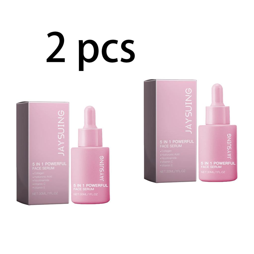 Jaysuing 5-in-1 Nourishing Essence Moisturizes, Firms, and Repairs Facial Skin Elasticity. Easily Absorbed, Non-Greasy. Suitable for Face. 30ml/box