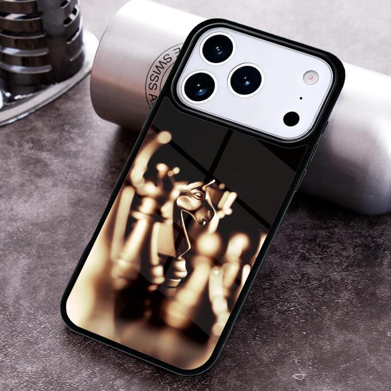 Chess King Board Game Battle Phone Case For iPhone 17 16 15 14 13 12 11 Pro Max Plus 17Air Soft Silicone Cover