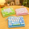Cartoon Stress Relief Fidget Toy Hanging Bag Pendant Funny Mechanical Keyboard Toy  Bag Charm