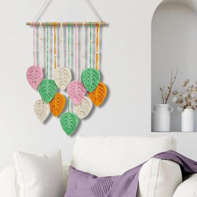 Boho Leaf Wall Tapestry Handcrafted Home Decor for Bedroom