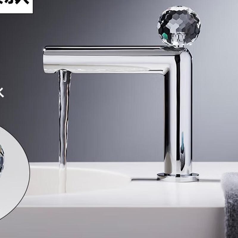 TLXT Chrome Single-Handle Bathroom Basin Faucet
