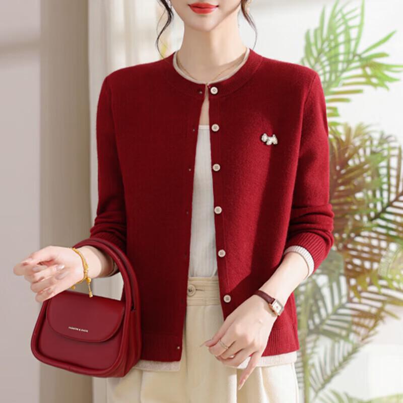 Xuexi Petite Mom s Stylish Knit Cardigan XL