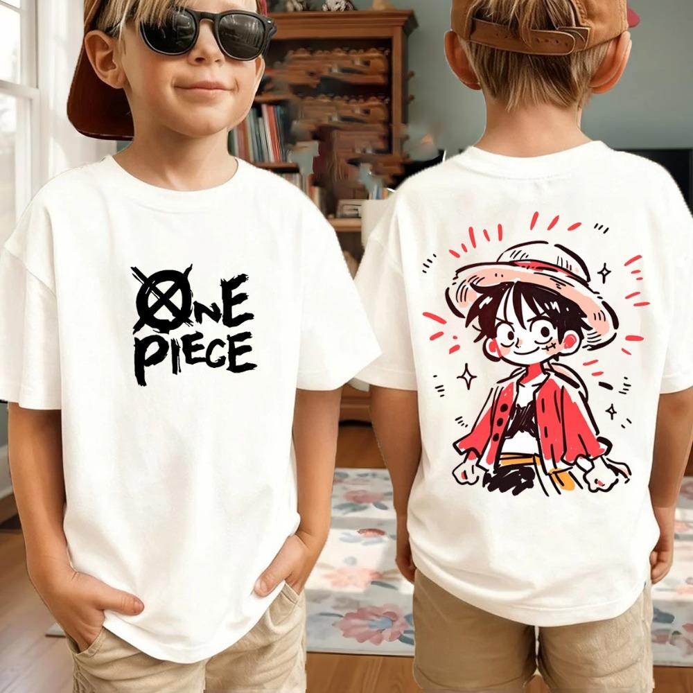 One Piece Anime T-Shirt für Herren mit Aufdruck von Roronoa Zoro, Jungen, Kindern, Harajuku, Kurzarm, Luffy-T-Shirt, Bekleidung
