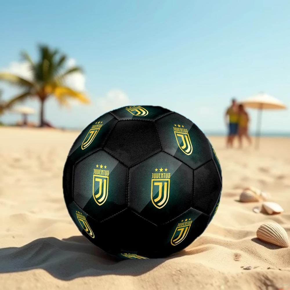 Juventus F.C Soccer Ball Colorful All Ages Machine Stitched PVC Competition Ready Durable High-Bounce.SIZE5