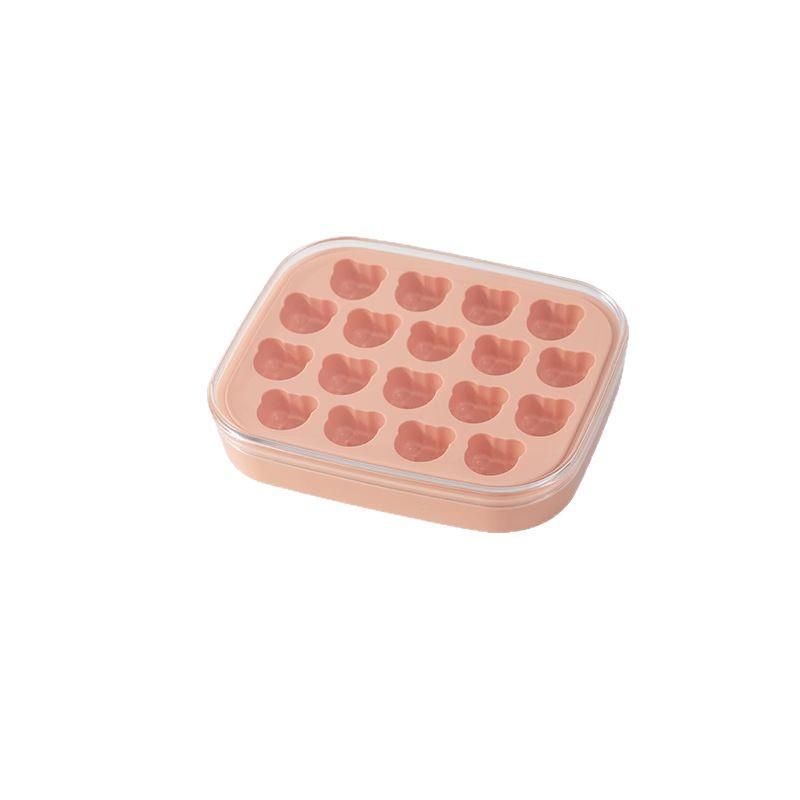 Silicone Ice Cube Tray with Lid for Homemade Ice Storage