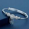 Fashion 925 Silver Bracelet Woman Luxury Designer Bracelet Adjustable Charm Bangle Girls Party Wedding Jewelry Gifts
