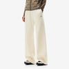 Li Ning Fitness Series Warm Fleece Fashion Wide Leg Mid Waist Casual Knitted Sports Pants Women Pants AKLV972-5