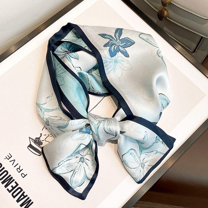 Line Masang Silk Silk Scarf Spring And Summer Double-Sided Silk Scarf Thin And Narrow Long Scarf Streamer Versatile