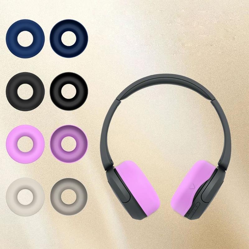 Silicone Ear Pads Caps Protective Cover for WH-CH520 Earphone Keep Headphones Safe and Secure Earpad Cushions