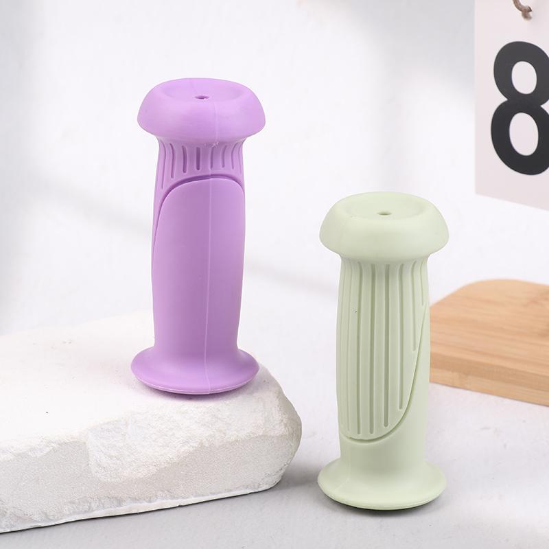 1Pair Universal High-Elastic Rubber Handle Grips Non-Slip Handlebar Covers Bike Scooter Balance Bike Grips Handle Protectors