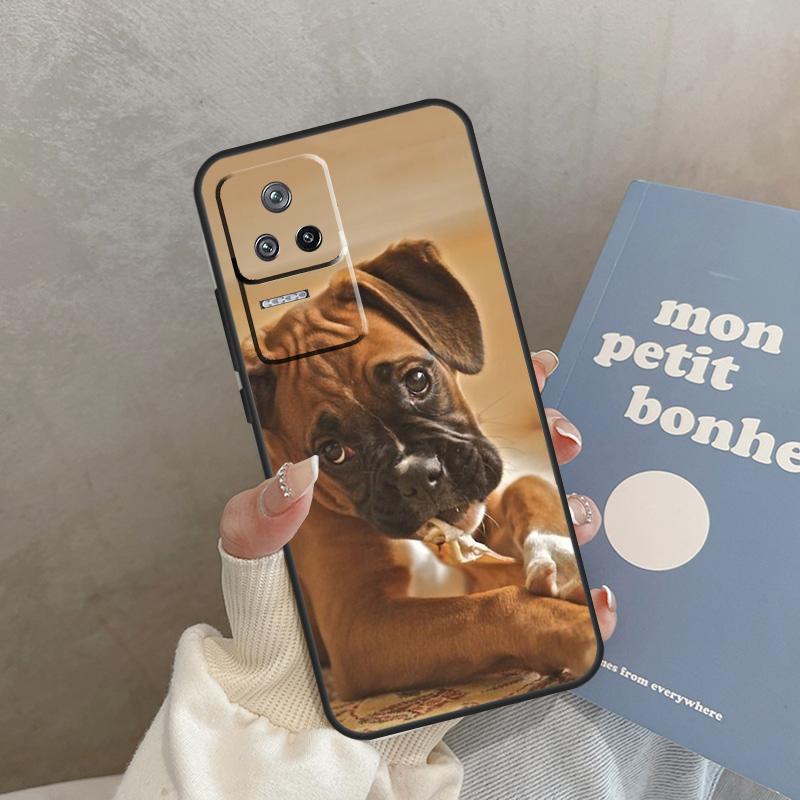 Boxer Dog Case For POCO F5 X5 Pro X3 F4 X4 GT F3 M4 C40 M5 Cover For Xiaomi 13 12 11 Lite 11T 12T Pro