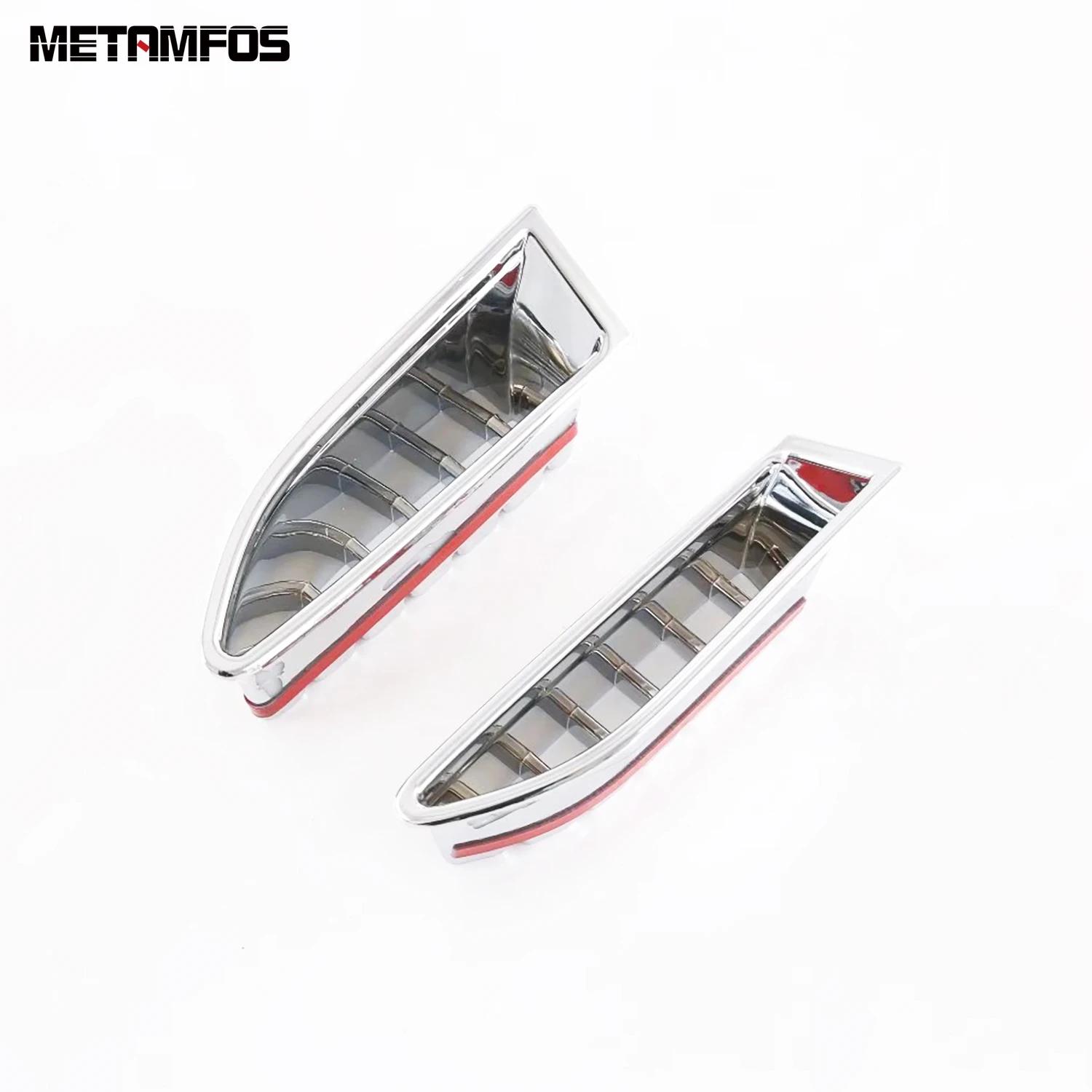 For Nissan X-trail Xtrail Rogue    Carbon Fiber Front Light Lamp Bumper Grille Air Vent Outlet Trim Car Accessories ABS Chrome Plastic