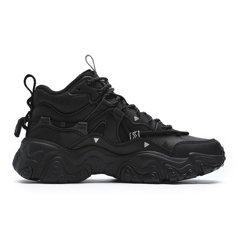 Fila Originale Sneaker Bequem Vielseitig Fleece Mid-Top Laufschuhe Damen Sneaker Schwarz F12W442122FBK