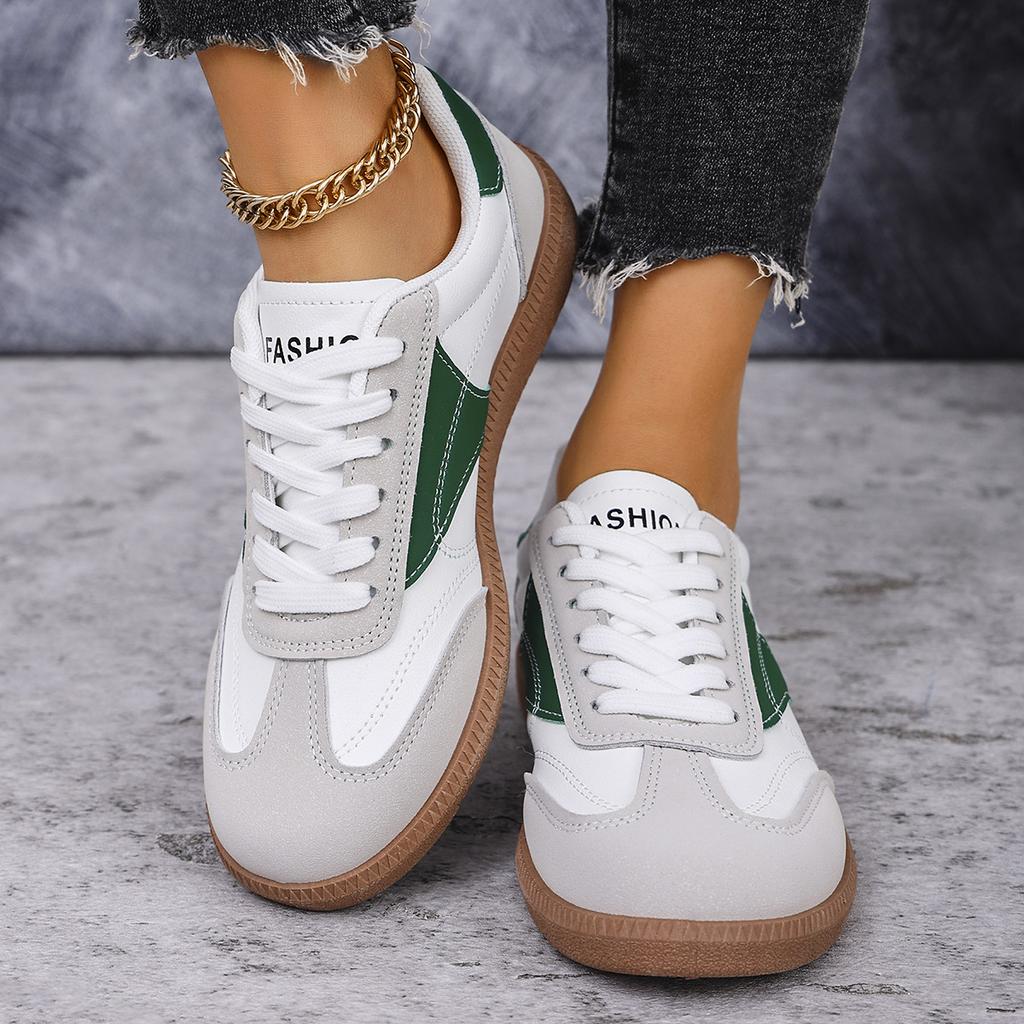 Fashion Women Casual Sneakers 2024 New Comfortable Big Size Women Trend Lace Up Sports Shoes Fashion Non Slip Sneakers Spring Autumn