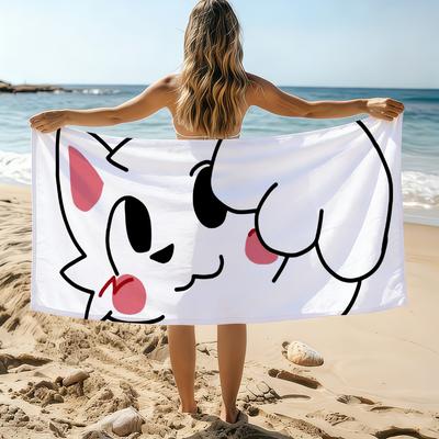 Cute Boykisser Silly Cat Sexy Lovely Towel Beach Towel Oversized Quick Dry Towel Absorbent Soft Swim BeachTowels for Men Women