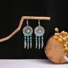 European, American Bohemian Ethnic Style Stud Earrings, Long Fringed Metal Earrings, Fashionable Exotic Style Earrings
