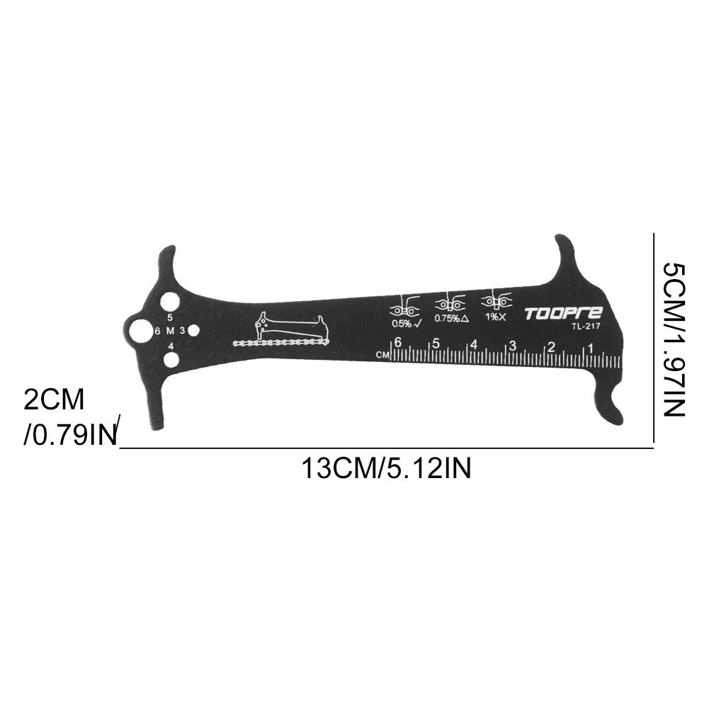 Gauge Measurement Repair Tool Ruler Bicycle Chain Wear Indicator Ruler Repair Tool Mountain Road Chains Gauge Measurement Ruler