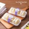 Transparent Dessert & Cake Packaging Boxes with Stickers