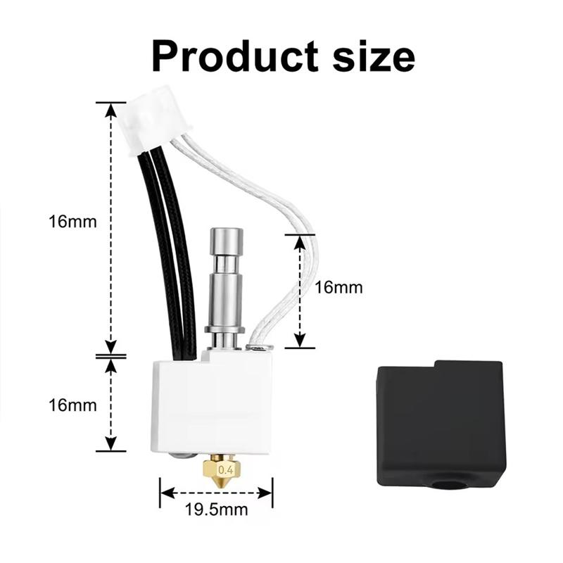 3D Printer Parts for Anycubic Kobra S1 Combo Hotend Kobra S1C Hot End Kit Nozzle 0.2 0.4 0.6 0.8mm Hotend Thermistor Kobra S1