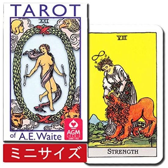 Nichiyu Tarot Waite Mini Fortune Telling Mini Arthur Waite Edition RIDER TAROT OF Arthur Rosicrucian on the back makes a big Includes a Japanese