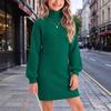 Little Girls' Casual Ribbed Knit Dress for Spring and Fall Everyday Wear