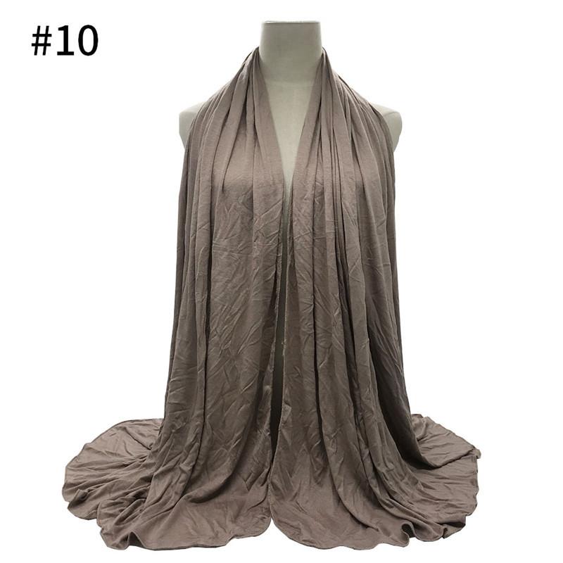 Ramadan Oversized Modal Cotton Jersey Hijabs Women Long Muslim Shawl Scarf Plain Soft Turban Head Wraps Abaya Islamic 180*85Cm