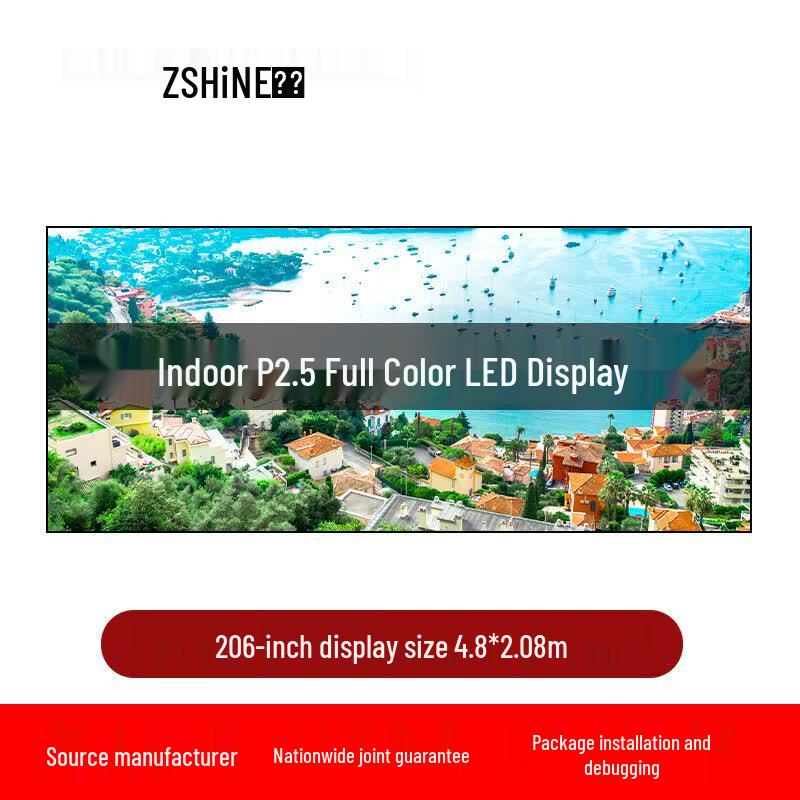 ZEXIAN P2.5 Indoor Full Color LED Display Screen CN plug (adapter included)