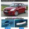 For Suzuki Swift 2004 - 2015 Chrome Handle Cover Trim Set Maruti DZire 2005 2007 2009 2011 2013 Accessories Stickers Car Styling